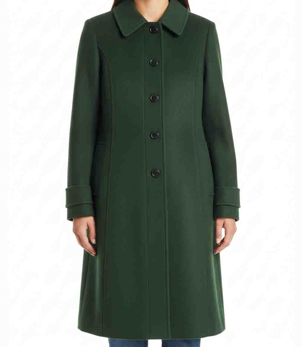 A Newport Christmas 2025 Ella Green Blend Coat