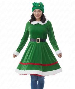 Christmas on Duty 2025 Janel Parrish Green Elf Costume