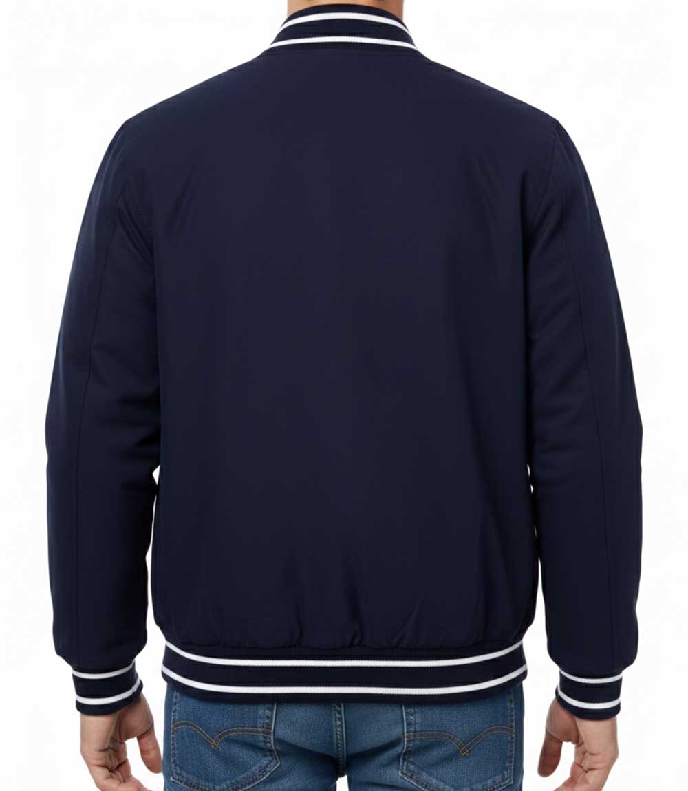 Edmonton Oilers Varsity Navy Wool Jacket - Image 2