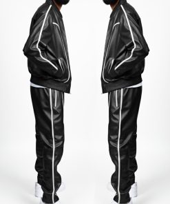 Alternative view of Men's Brayden Leather Track Suit Sweatsuit