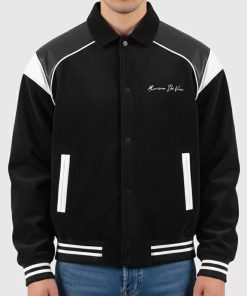 Raglan Corduroy Eiffel Varsity Jacket