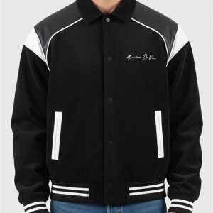 Raglan Corduroy Eiffel Varsity Jacket