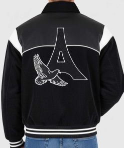 Alternative view of Raglan Corduroy Eiffel Varsity Jacket