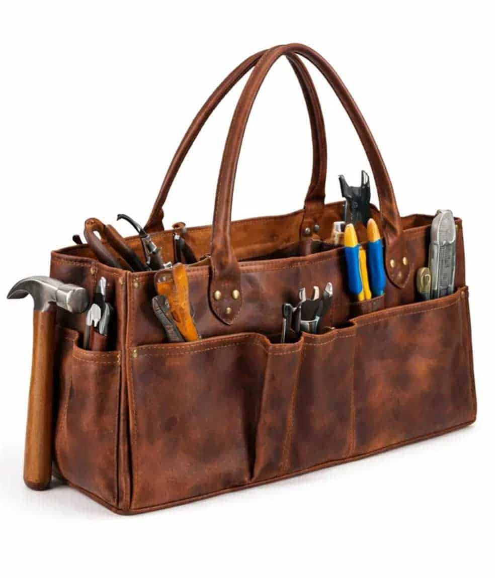 Handmade Leather Tool Tote