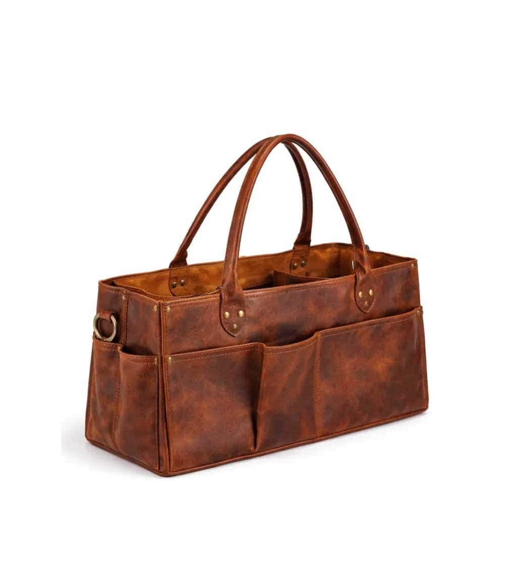 Handmade Leather Tool Tote - Image 4