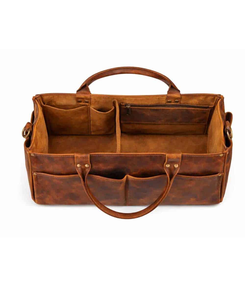 Handmade Leather Tool Tote - Image 3