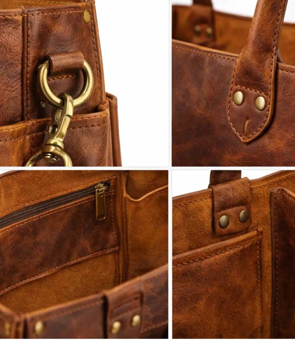 Handmade Leather Tool Tote - Image 6